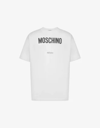 T-shirt z dzianiny z bawełny organicznej z nadrukiem