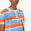 T-shirt z dzianiny z bawełny organicznej z nadrukiem T-shirt z dzianiny z bawełny organicznej z nadrukiem