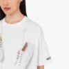 T-shirt z dzianiny z bawełny organicznej z nadrukiem T-shirt z dzianiny z bawełny organicznej z nadrukiem