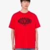 T-shirt z dzianiny z bawełny organicznej z nadrukiem