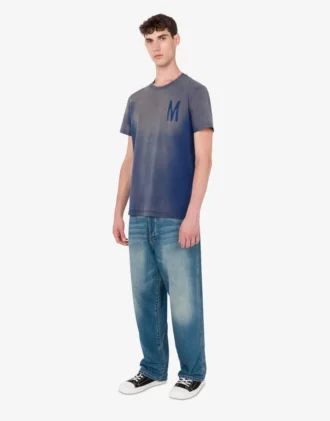 T-shirt z dzianiny z bawełny organicznej z nadrukiem