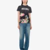 T-shirt z dzianiny z bawełny organicznej z nadrukiem