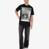 T-shirt z dzianiny z bawełny organicznej z nadrukiem