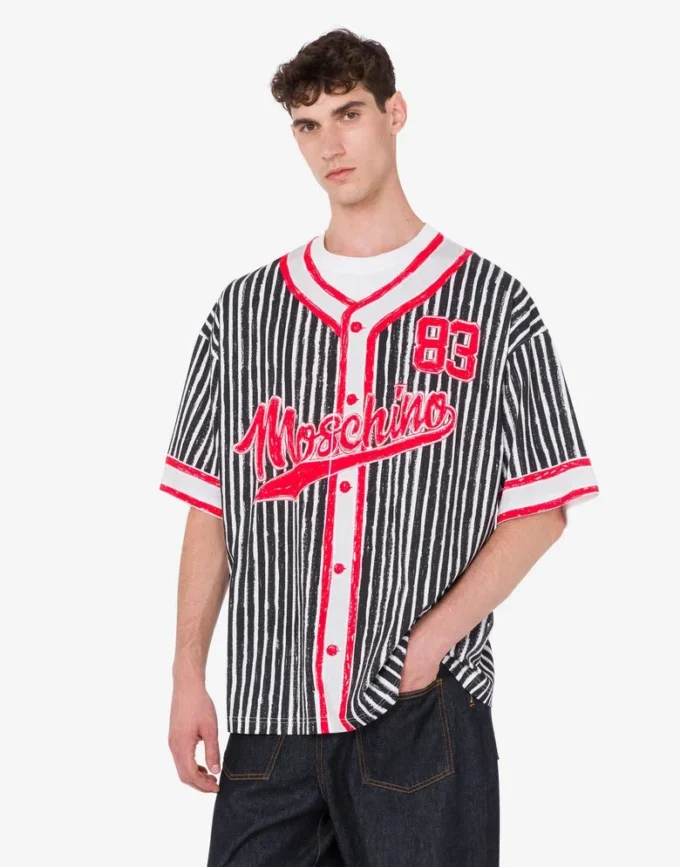 T-shirt z dzianiny z bawełny organicznej z nadrukiem T-shirt z dzianiny z bawełny organicznej z nadrukiem
