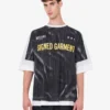 T-shirt z dzianiny z bawełny organicznej z nadrukiem T-shirt z dzianiny z bawełny organicznej z nadrukiem