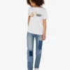 T-shirt z dzianiny z bawełny organicznej z nadrukiem T-shirt z dzianiny z bawełny organicznej z nadrukiem
