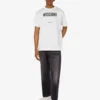 T-shirt z dzianiny z bawełny organicznej z nadrukiem
