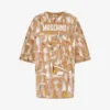 T-shirt z dzianiny z bawełny organicznej z nadrukiem T-shirt z dzianiny z bawełny organicznej z nadrukiem