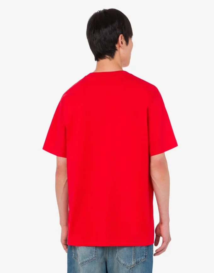 T-shirt z dzianiny z bawełny organicznej z nadrukiem