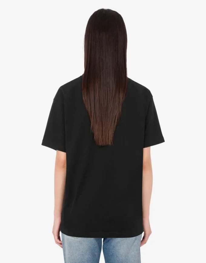 T-shirt z dzianiny z bawełny organicznej z nadrukiem