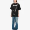 T-shirt z dzianiny z bawełny organicznej z nadrukiem