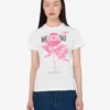 T-shirt z dzianiny z bawełny organicznej z nadrukiem