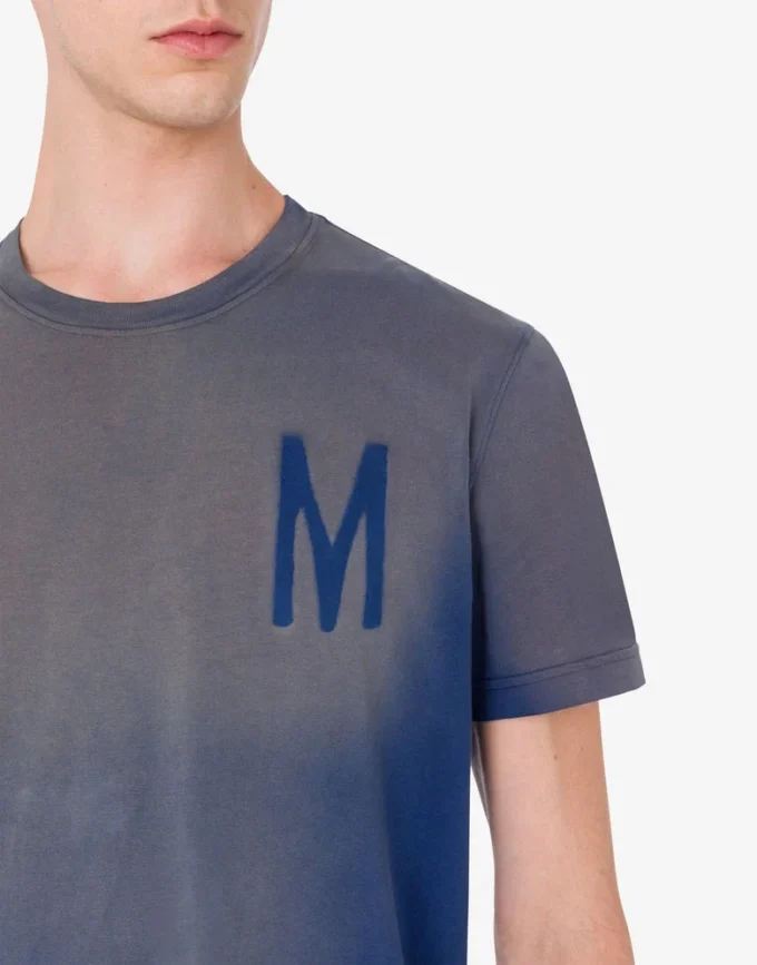 T-shirt z dzianiny z bawełny organicznej z nadrukiem