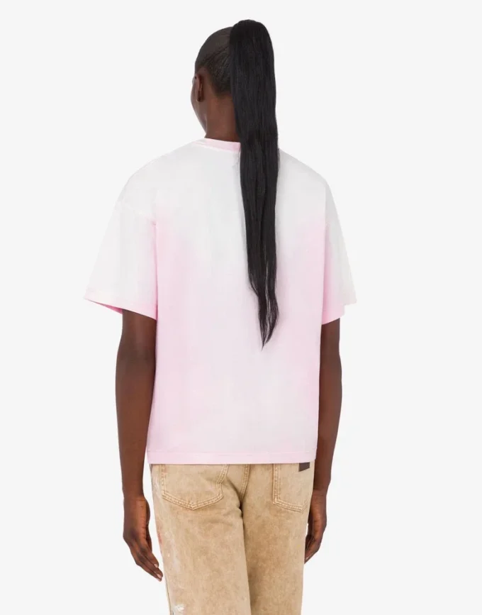 T-shirt z dzianiny z bawełny organicznej z nadrukiem