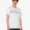 T-shirt z dzianiny z bawełny organicznej z nadrukiem