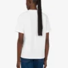 T-shirt z dzianiny z bawełny organicznej z nadrukiem