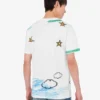 T-shirt z dzianiny z bawełny organicznej z nadrukiem