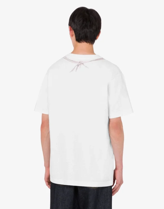 T-shirt z dzianiny z bawełny organicznej z nadrukiem