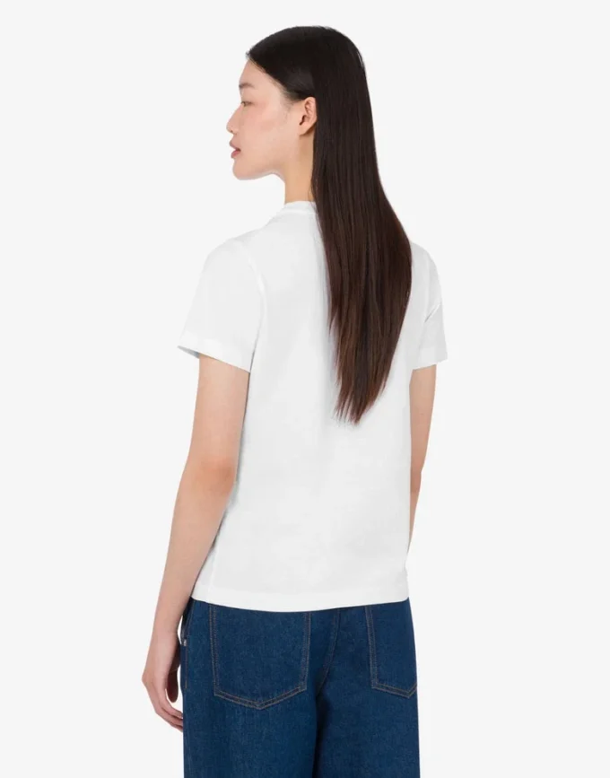 T-shirt z dzianiny z bawełny organicznej z nadrukiem