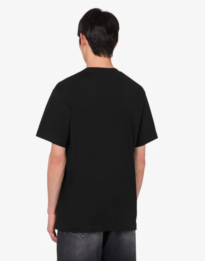 T-shirt z dzianiny z bawełny organicznej z nadrukiem