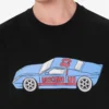 T-shirt z dzianiny z bawełny organicznej z nadrukiem