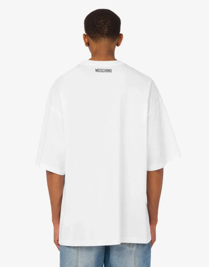 T-shirt z dzianiny z bawełny organicznej z nadrukiem