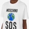 T-shirt z dzianiny z bawełny organicznej z nadrukiem