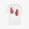T-shirt z dzianiny z bawełny organicznej z nadrukiem