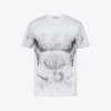 T-shirt z dzianiny z bawełny organicznej z nadrukiem
