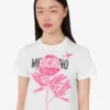 T-shirt z dzianiny z bawełny organicznej z nadrukiem