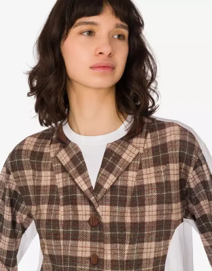 T-shirt z dzianiny z bawełny organicznej z nadrukiem