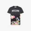 T-shirt z dzianiny z bawełny organicznej z nadrukiem