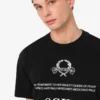 T-shirt z dzianiny z bawełny organicznej z nadrukiem T-shirt z dzianiny z bawełny organicznej z nadrukiem