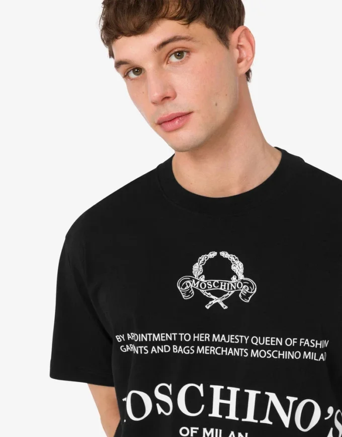 T-shirt z dzianiny z bawełny organicznej z nadrukiem T-shirt z dzianiny z bawełny organicznej z nadrukiem