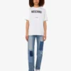 T-shirt z dzianiny z bawełny organicznej z nadrukiem
