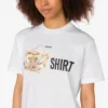 T-shirt z dzianiny z bawełny organicznej z nadrukiem T-shirt z dzianiny z bawełny organicznej z nadrukiem