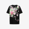 T-shirt z grubej bawełny z nadrukiem