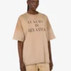 T-shirt z grubej bawełny z nadrukiem