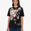 T-shirt z grubej bawełny z nadrukiem
