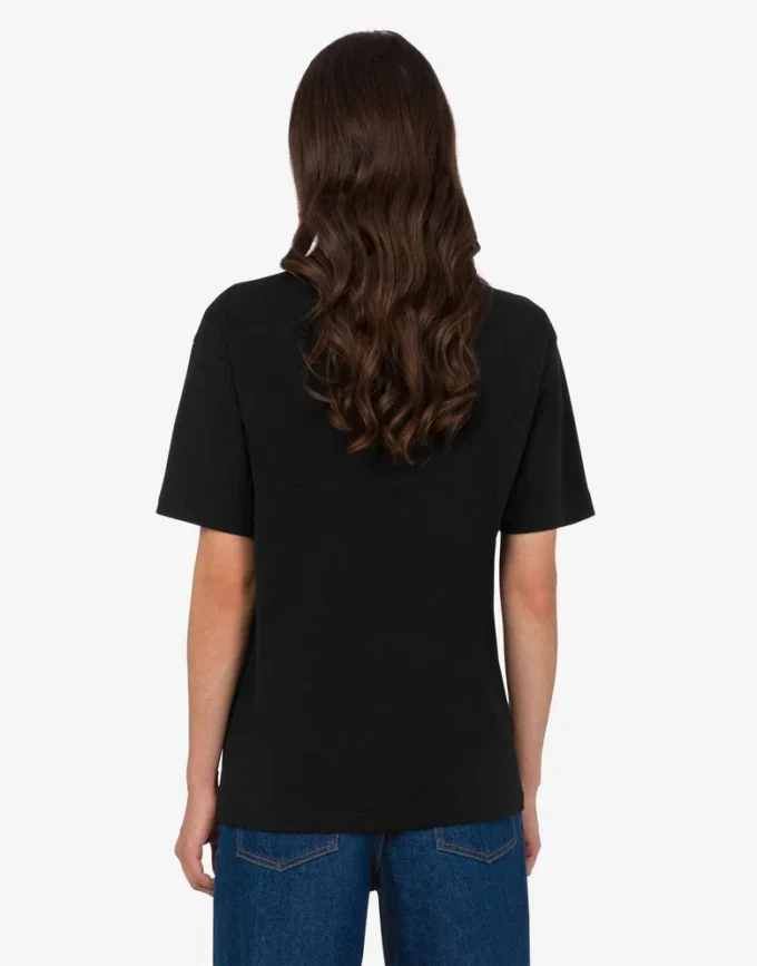 T-shirt z grubej bawełny z nadrukiem