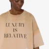 T-shirt z grubej bawełny z nadrukiem
