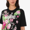 T-shirt z grubej bawełny z nadrukiem