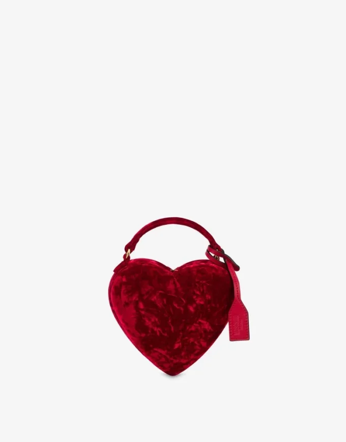 Torba Moschino Love Me z aksamitu