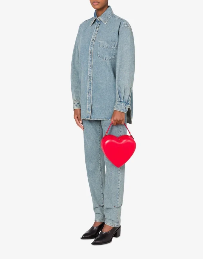 Torba Moschino Love Me z nappa