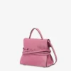 Torba Moschino Tie Me z zamszu, mała