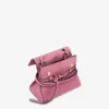 Torba Moschino Tie Me z zamszu, mała