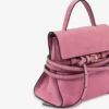 Torba Moschino Tie Me z zamszu, mała