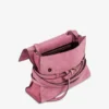 Torba Moschino Tie Me z zamszu, średnia