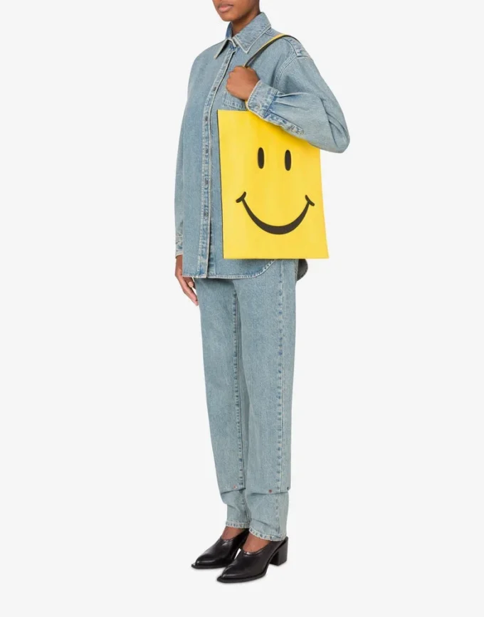 Torba na zakupy z nappa Smiley® Torba na zakupy z nappa Smiley®